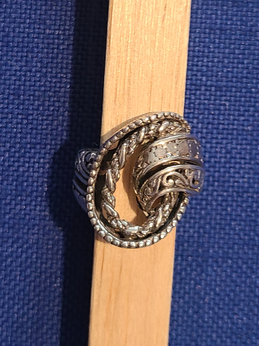Sarda " Prospering Presence" Ring Sz 7 Sterling Silver